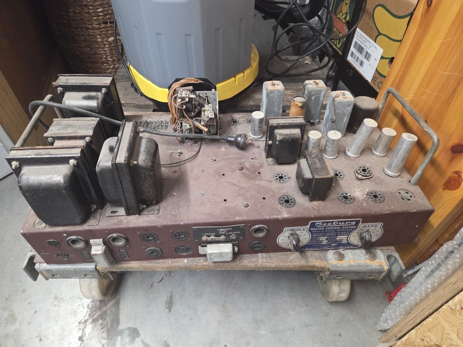 Vintage Seeburg Master Control Station MCS25-5 versterk, Overige systemen, Info@seeburg.com, Chicago, U.S.A., Niet werkend