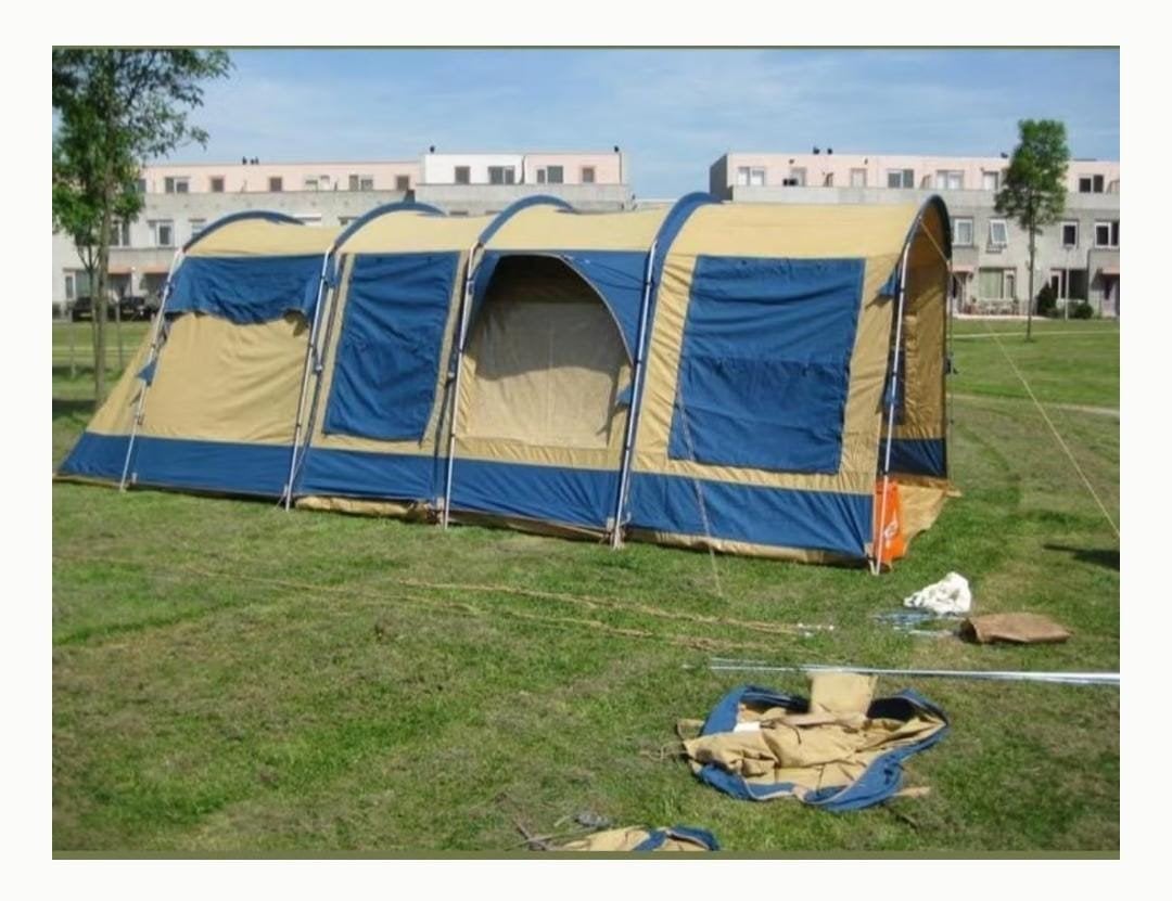 Idaho 4 Poly katoenen tent - Ruime gezinstent, Caravans en Kamperen, Tenten, Ophalen, Gebruikt