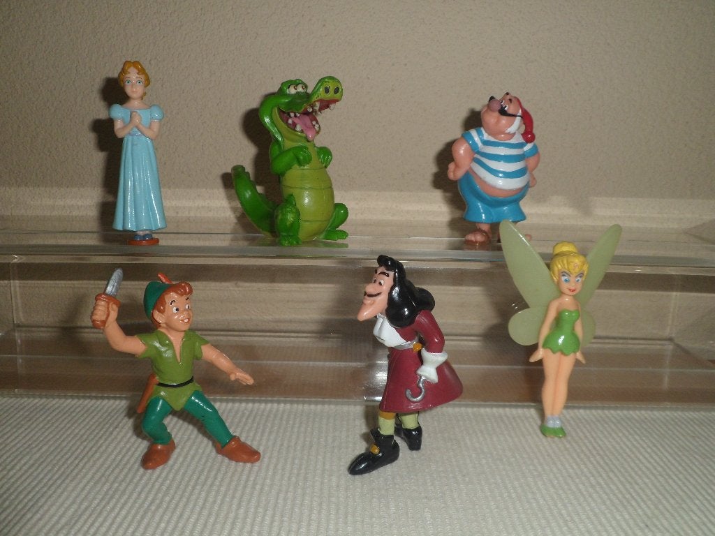 Disney Peter Pan figuurtjes, Verzamelen, Ophalen, Peter Pan of Pinokkio, Zo goed als nieuw, Beeldje of Figuurtje