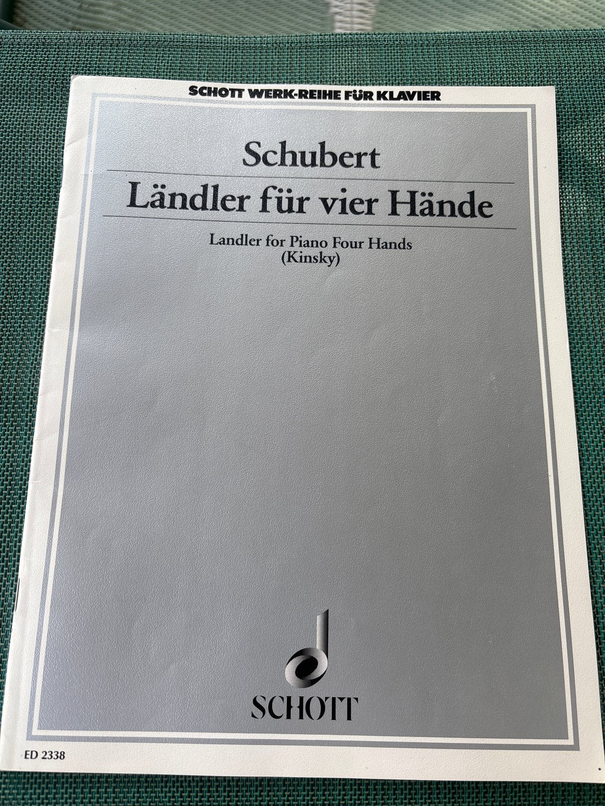 Schubert Ländler für vier Hände - Pianomuziek, Klassiek, Ophalen of Verzenden, Zo goed als nieuw, Artiest of Componist