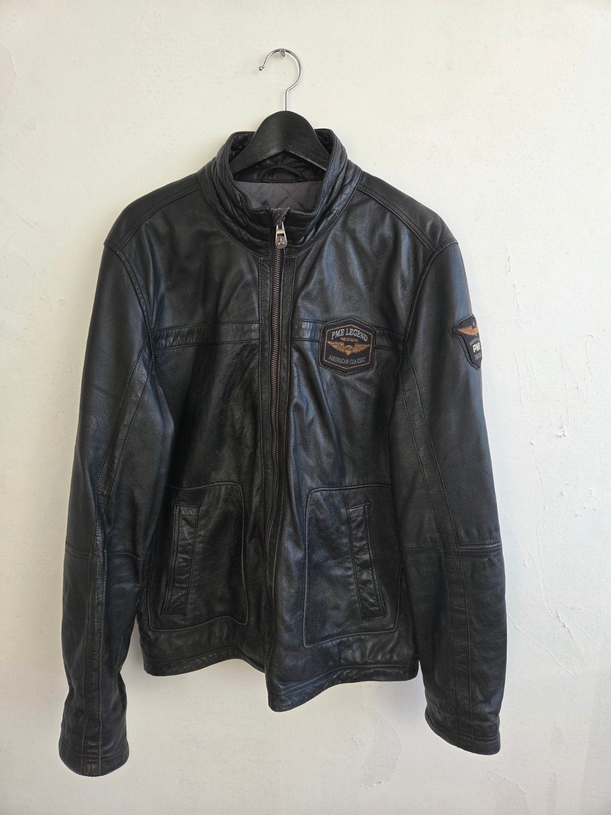 PME Legend Zwart Lederen Jack Maat L, Maat 52/54 (L), Zwart, Ophalen of Verzenden, PME Legend
