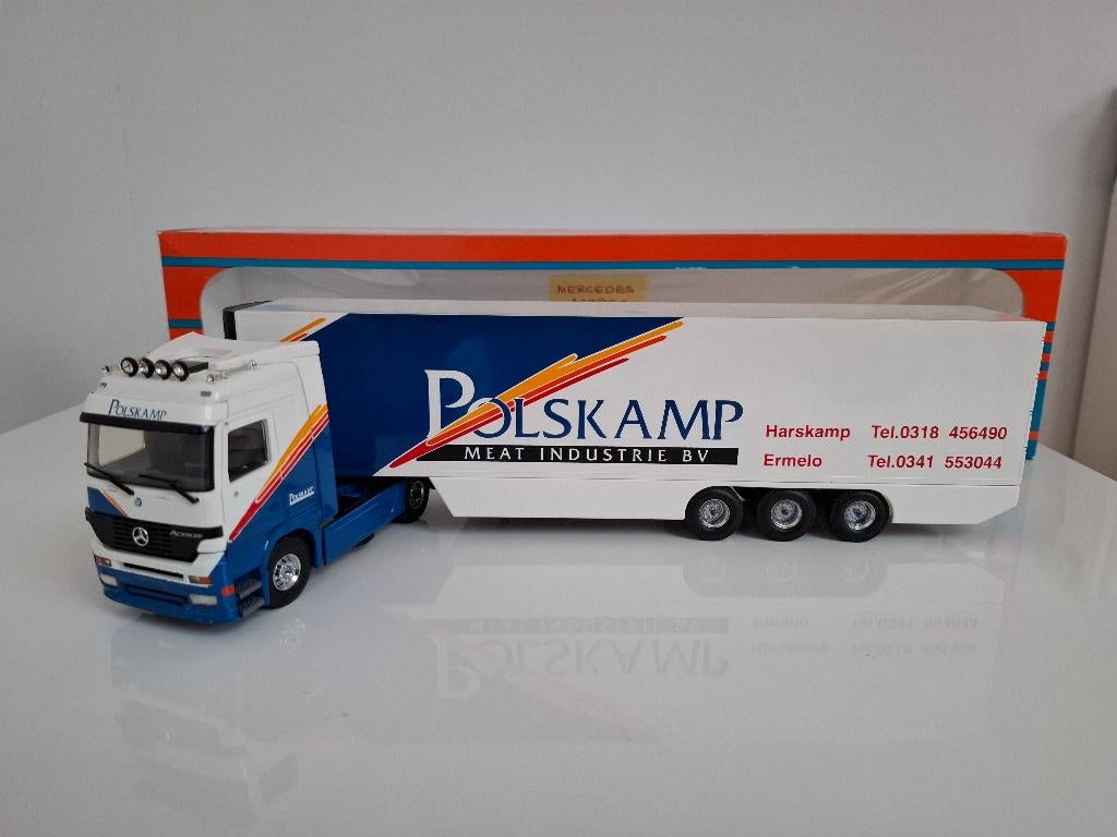 Mercedes Actros MS, Polskamp, Tekno, Hobby en Vrije tijd, Modelauto's | 1:50, Ophalen of Verzenden, Nieuw, Bus of Vrachtwagen