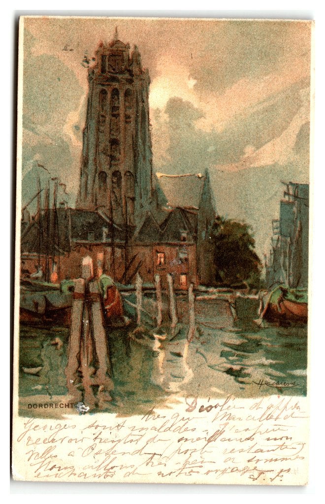 Dordrecht, Verzenden, Voor 1920, Gelopen, Zuid-Holland