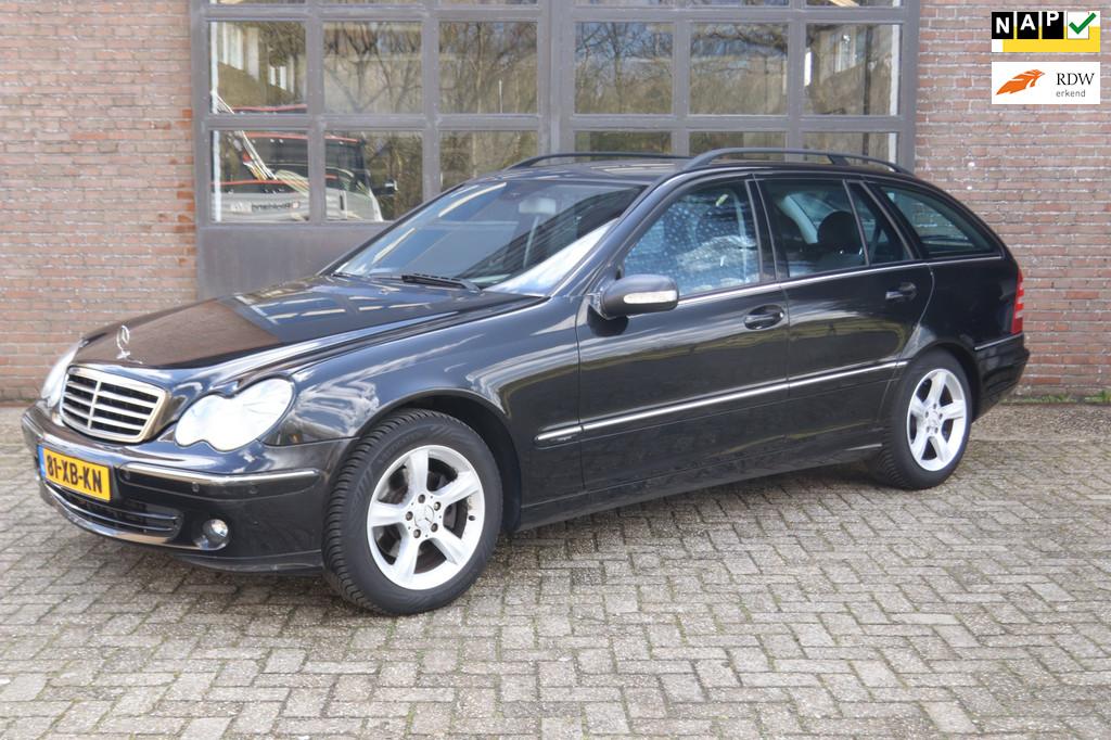 Mercedes-Benz C-klasse Combi 200 CDI AC|AUT|CC| Nieuwe APK, Automaat, Achterwielaandrijving, Gebruikt, Zwart