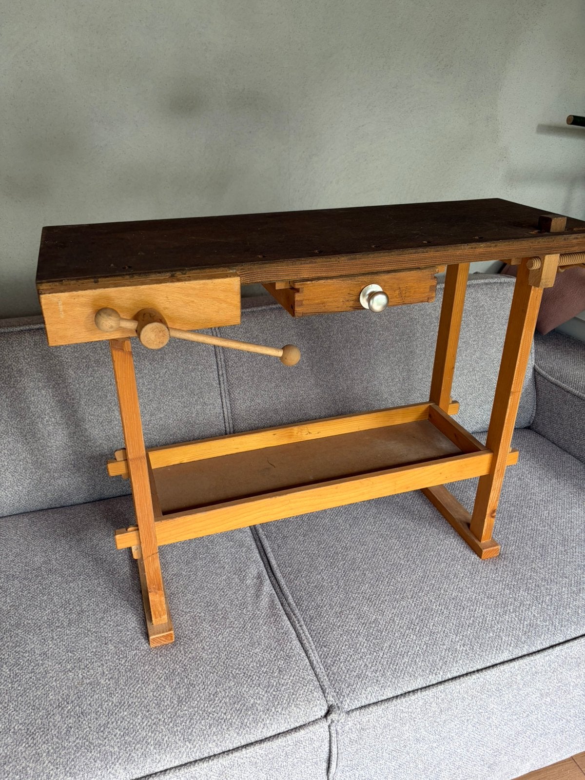 Stoere houten vintage kinder werkbank, Kinderen en Baby's, Ophalen, Zo goed als nieuw