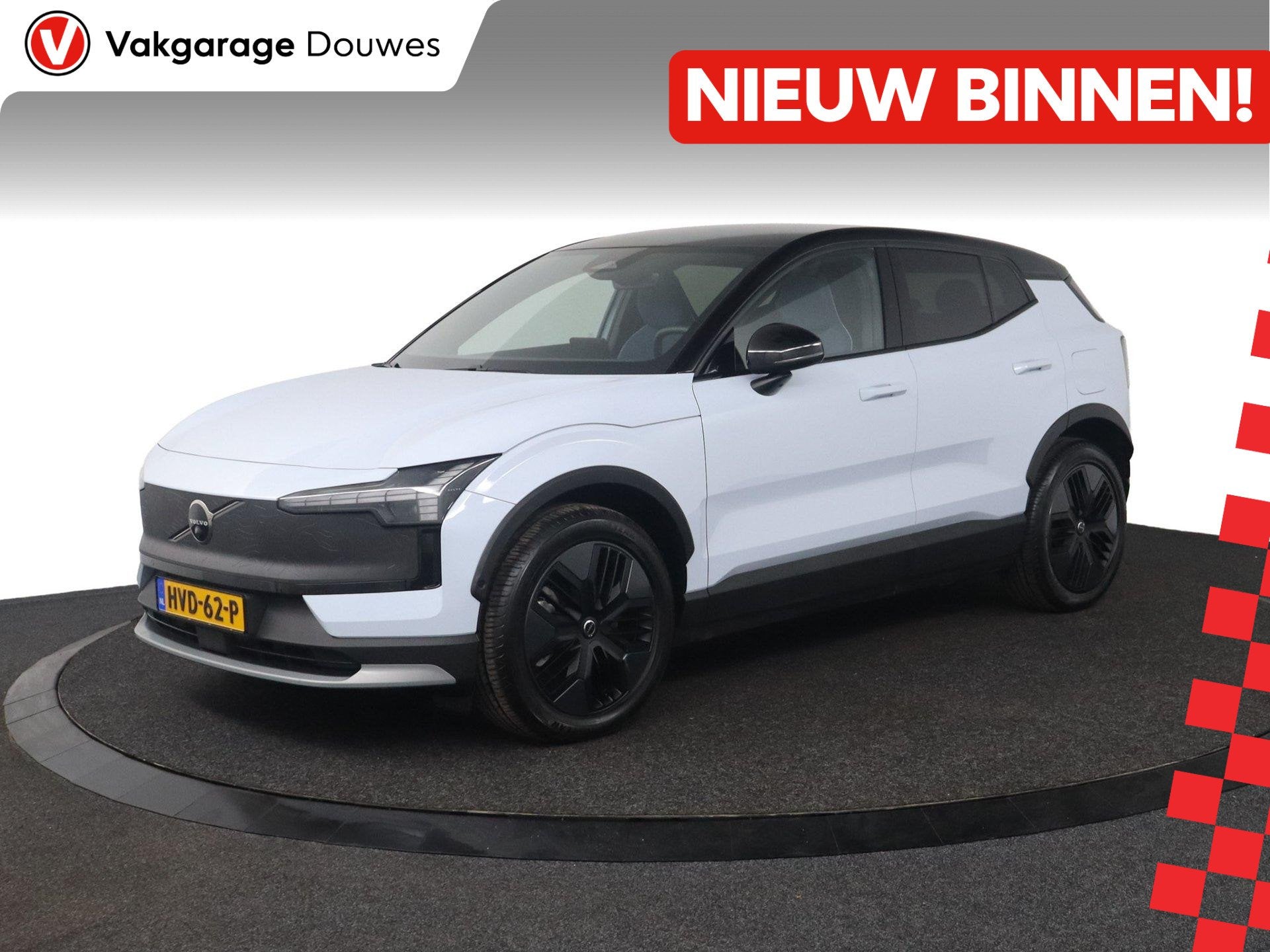 Volvo EX30 Cross Country Twin Motor Performance Ultra 69 kWh, Auto's, Automaat, Gebruikt, Blauw, Leder en Stof