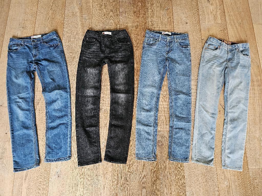 4 Levi's spijkerbroeken mt 14A / 164 (3x 510 en 1x 511) zgan, Broek, Ophalen of Verzenden, Zo goed als nieuw, Levi's