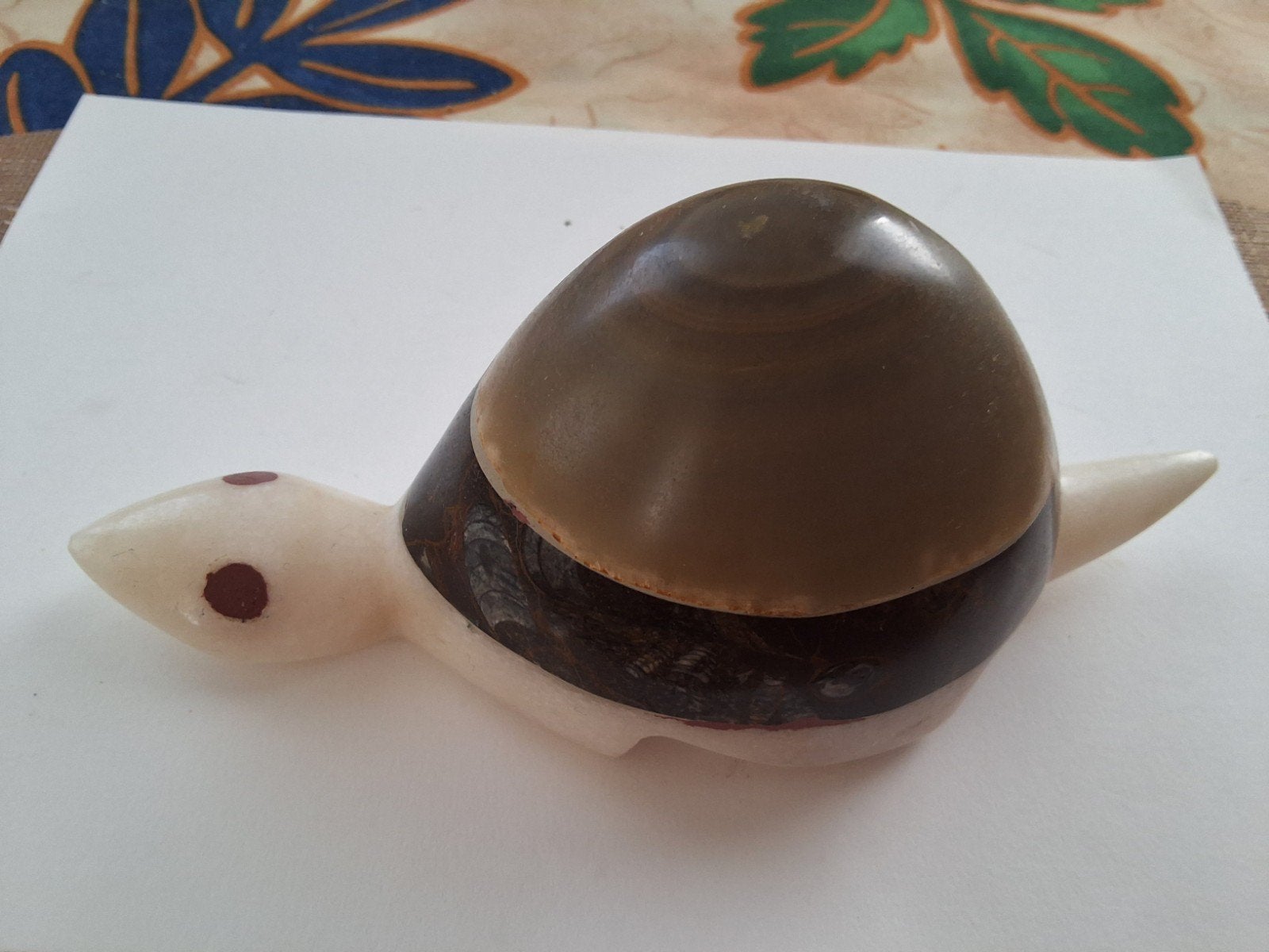 Decoratieve schildpad van gepolijste steen, jaren '70-'80, Ophalen of Verzenden
