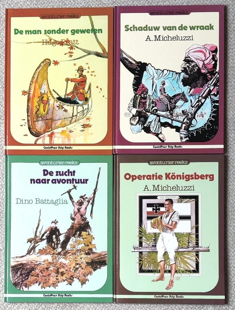 4 x Avonturier reeks  Hardcovers vanaf 1980 1 ste drukken, Meerdere stripboeken, Ophalen of Verzenden, Zo goed als nieuw