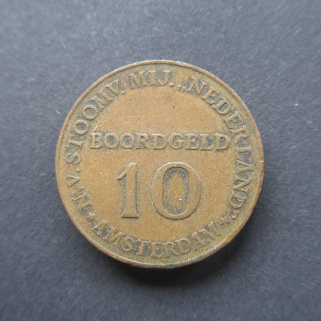 10 Cent Boordgeld Nederland 1947 SMN (01), Postzegels en Munten, Verzenden, Koningin Wilhelmina, 10 cent, Losse munt
