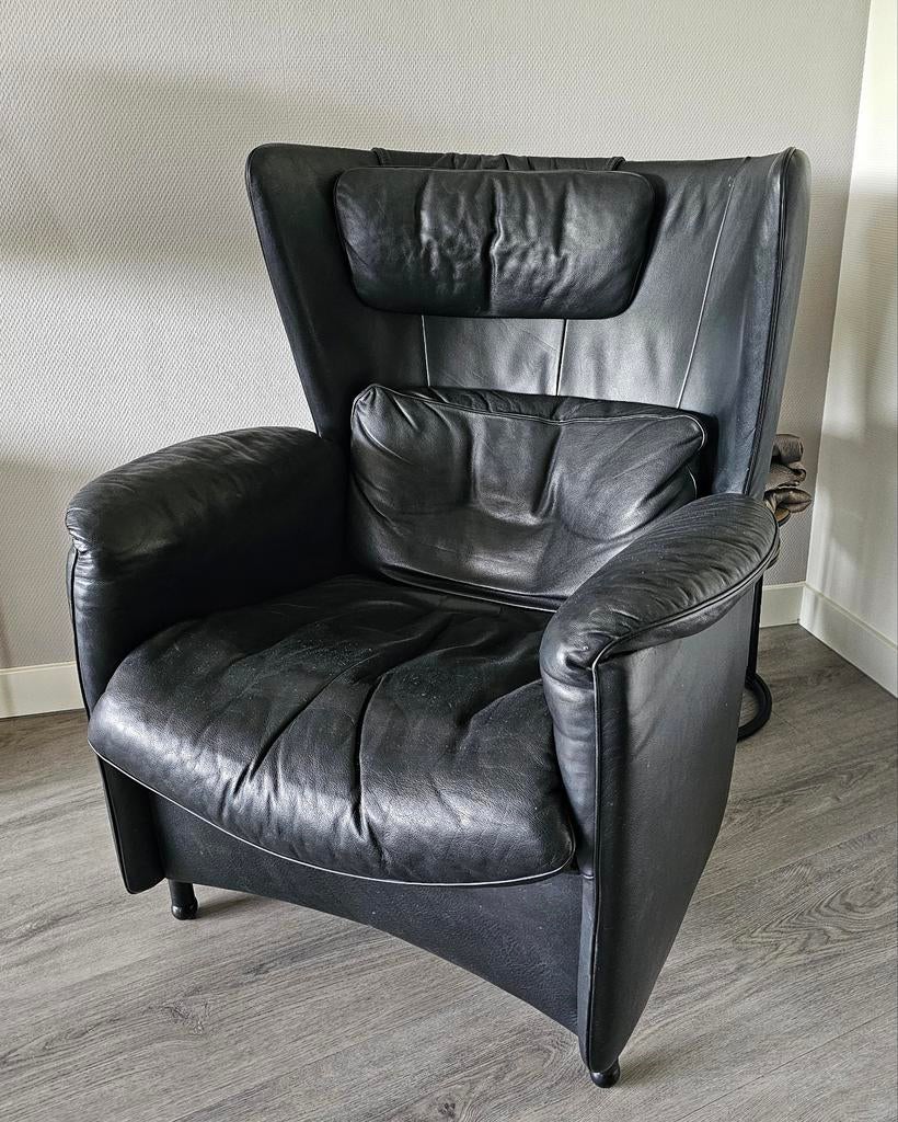 De Sede DS-23 fauteuil, Ophalen, Gebruikt, 50 tot 75 cm, Leer