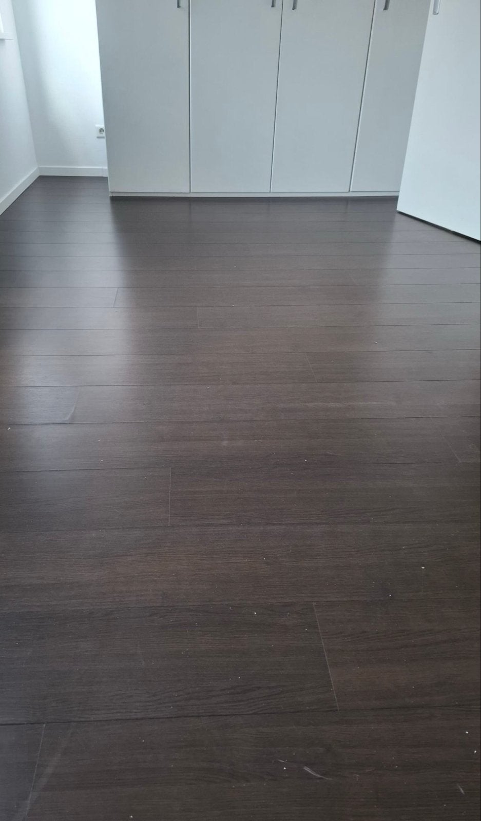 Donkerbruin laminaat met ondervloer (30 m2), Ophalen, Gebruikt, 10 m² of meer, Laminaat