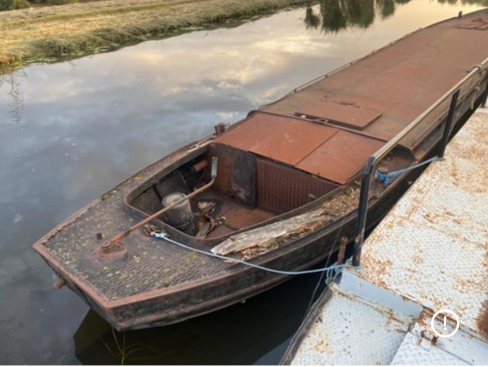 Stalen Dekschuit/Terrasboot/Partyboot te koop, Watersport en Boten, Motorboten en Motorjachten, Gebruikt, Ophalen