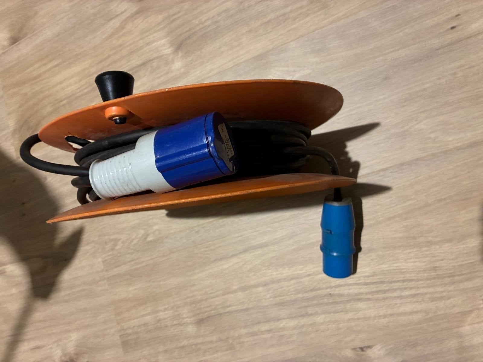 Rollacord verlengkabel haspel met CEE stekkers, Ophalen of Verzenden, Gebruikt, Kabel of Snoer