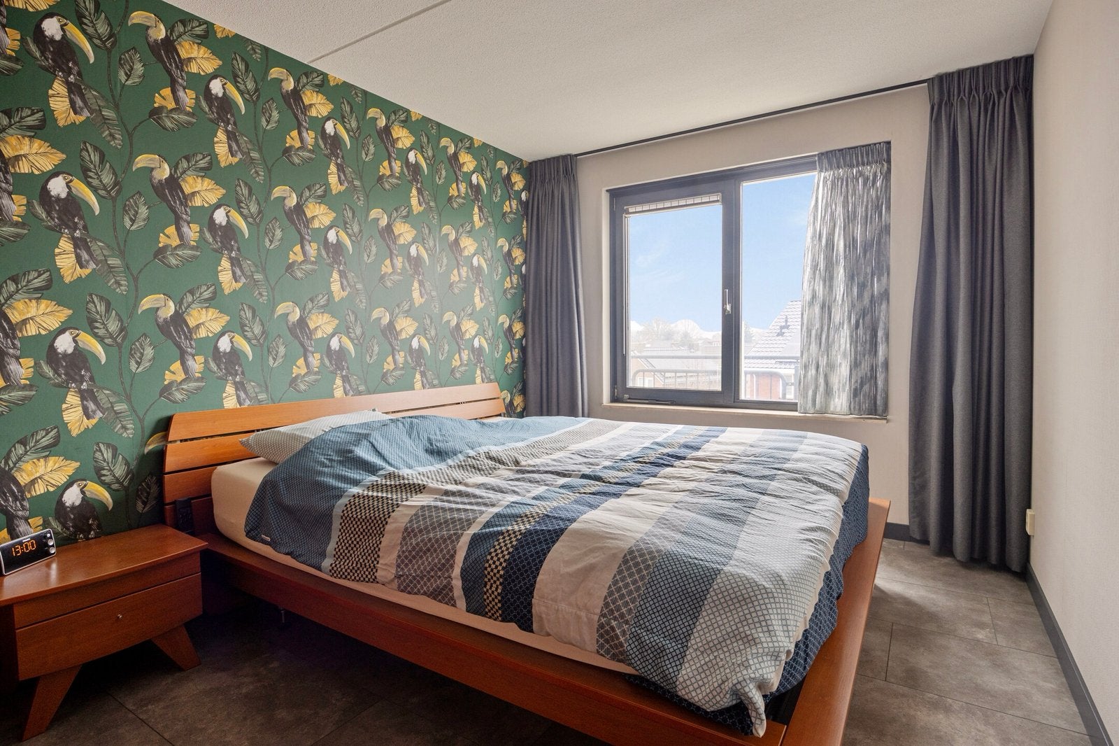 Complete slaapkamer in kersen uitvoering, Ophalen, Gebruikt, Tweepersoons