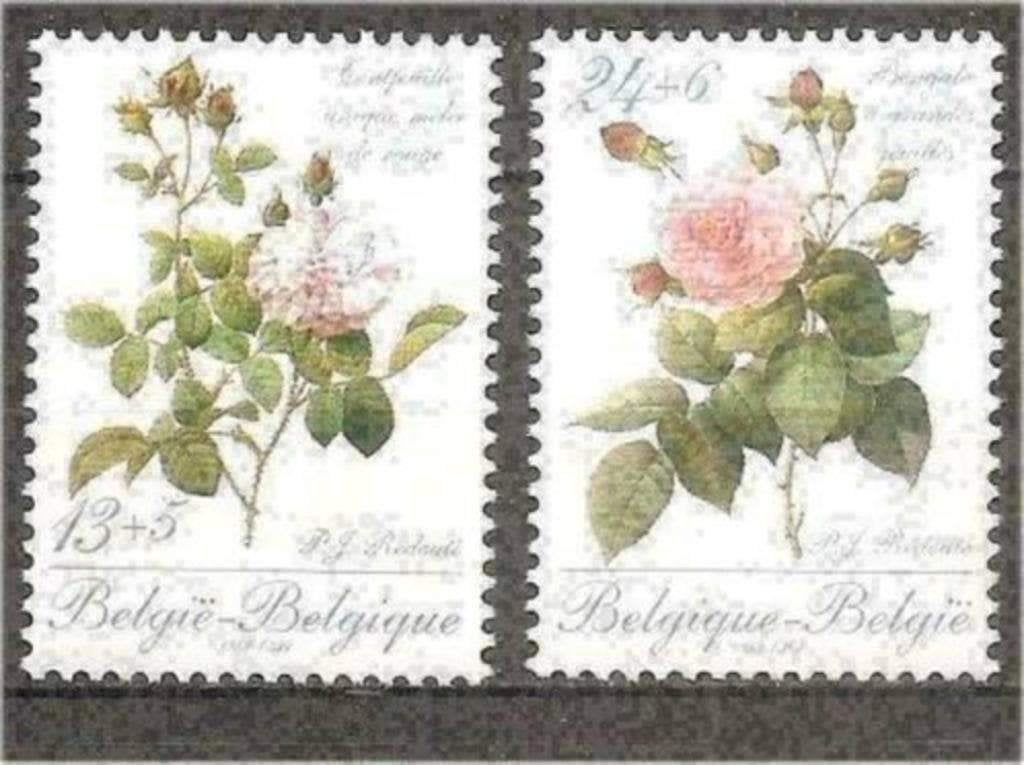 Belgie 1989 - Yvert/OBP 2318-2319 - Rozen van Redoute (PF), Verzenden, Postfris
