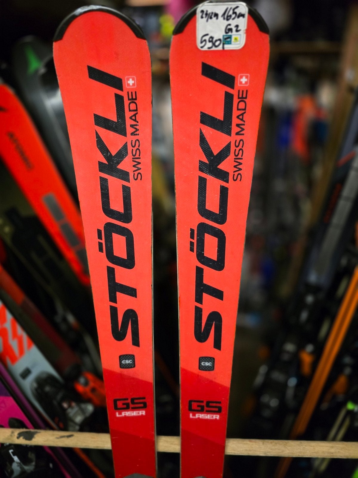 165cm STOCKLI LASER gs worldcup 1600€ VOOR KENNERS