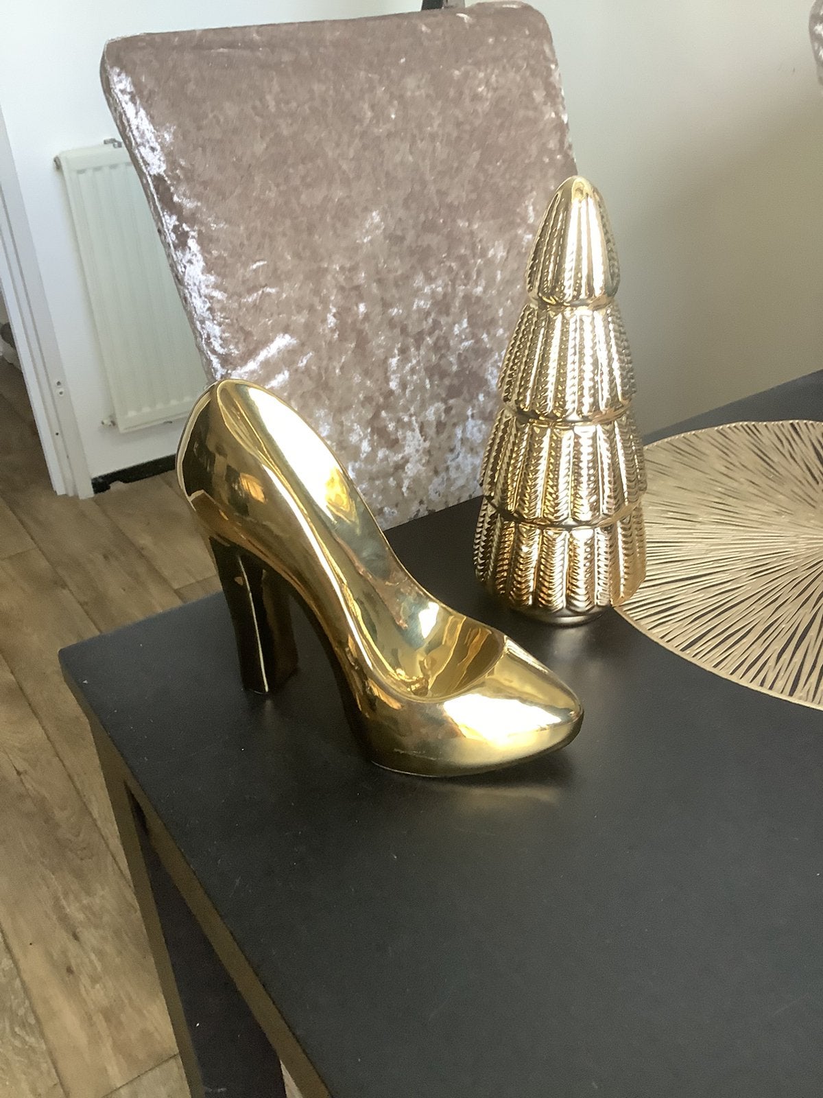 Woonaccessoires, Ophalen of Verzenden, Zo goed als nieuw, Goud, Steen/keramiek
