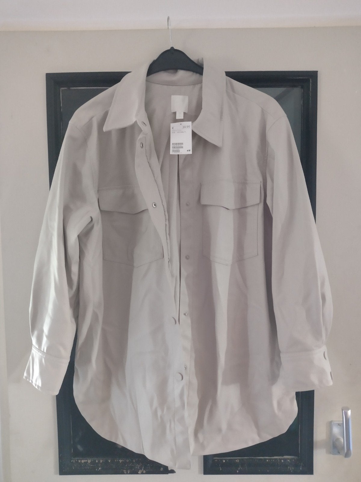 leuke leren jasje maat is l, H&M, Ophalen of Verzenden, Nieuw