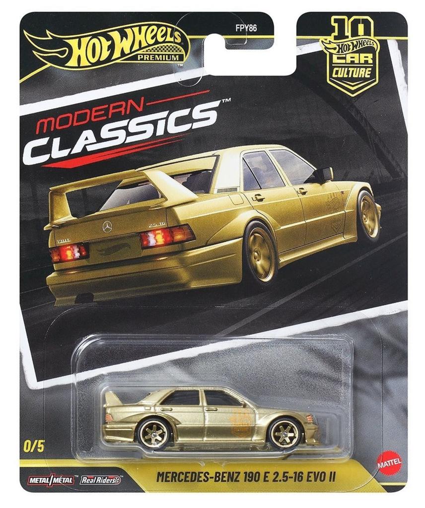 Hot Wheels Mercedes-Benz 190E 2.5-16 Evo II Goud Chase, Ophalen of Verzenden, Nieuw, Auto