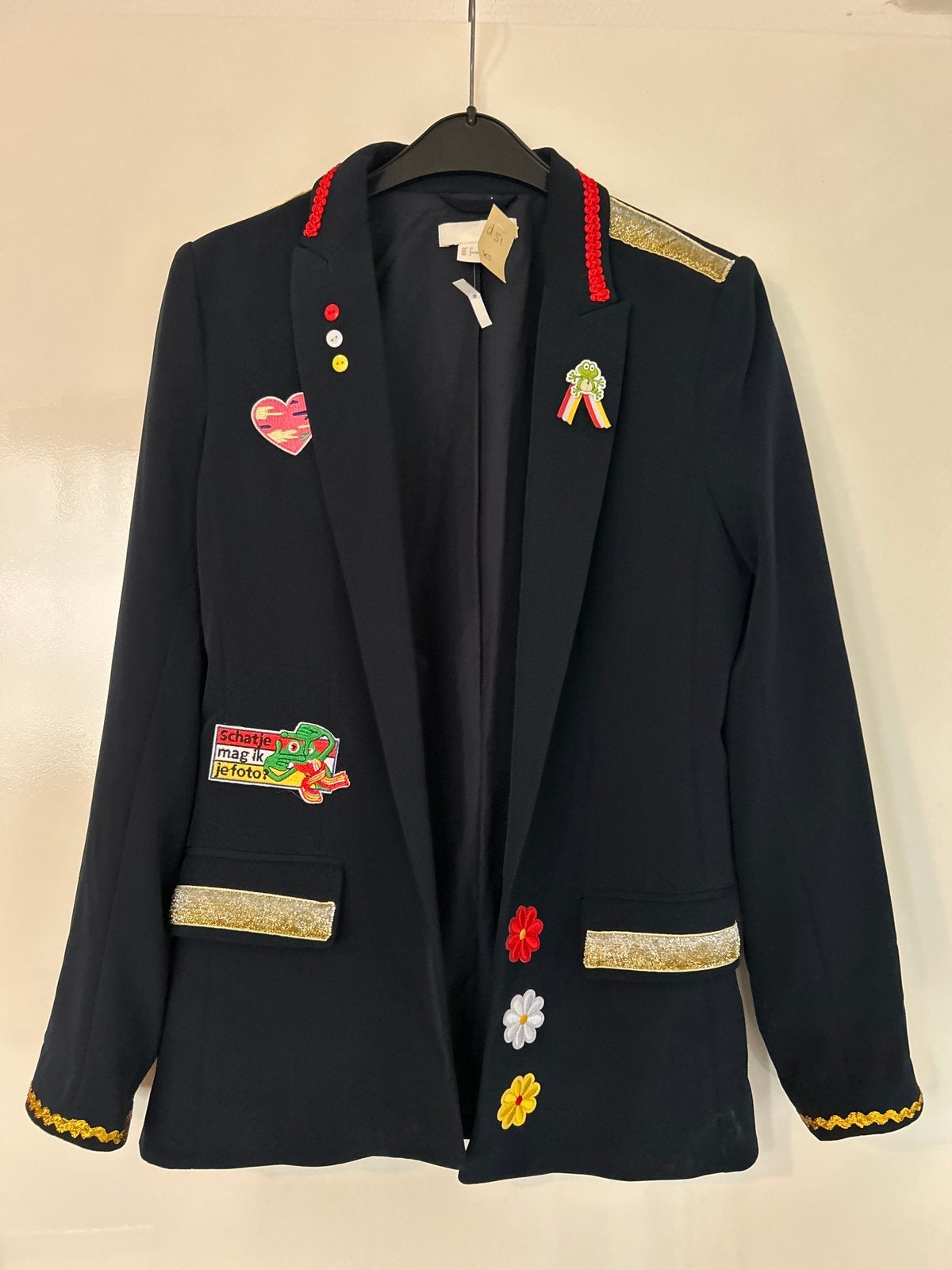 Oeteldonk dames jasje - Maat XS, Ophalen of Verzenden, Zo goed als nieuw, Maat 34 (XS) of kleiner, Carnaval