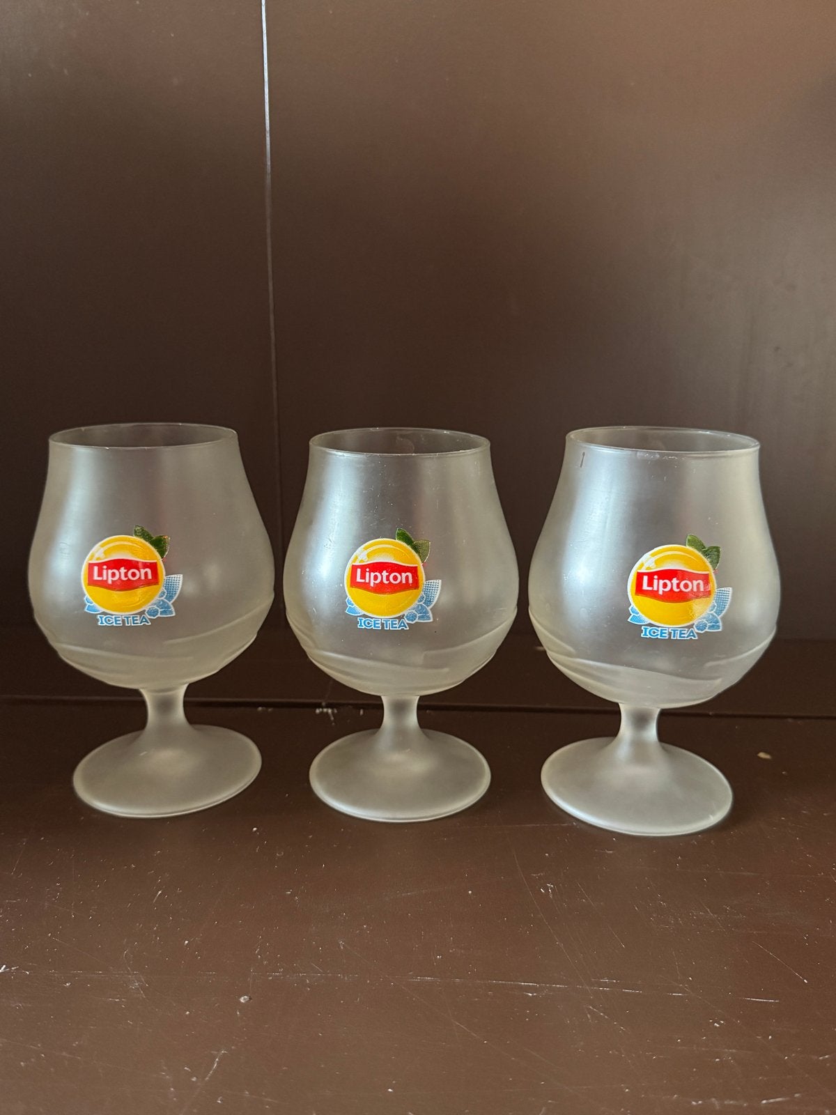 Lipton Ice Tea Glazen - Set van 6, Ophalen, Wit, Overige merken, Glas