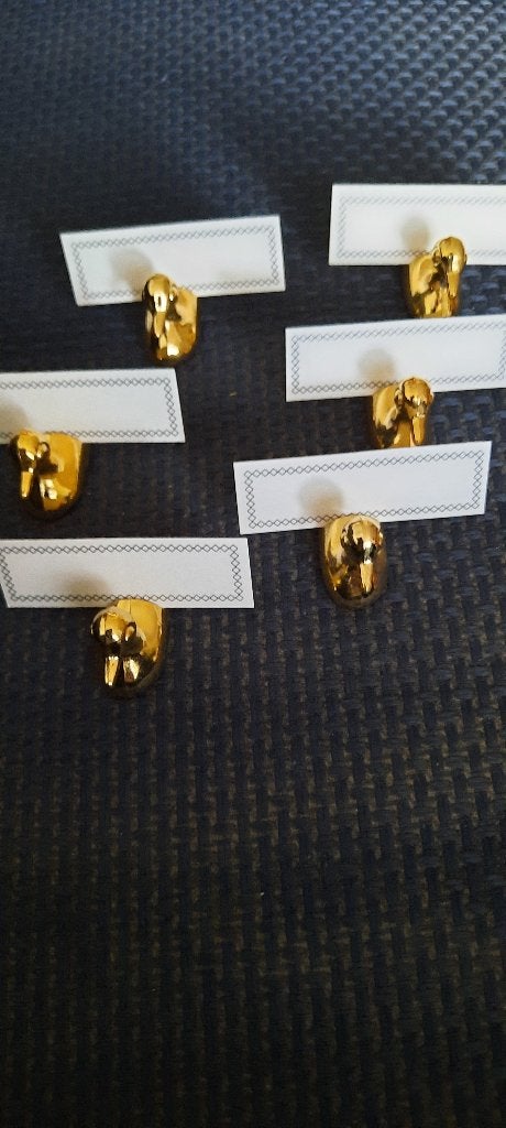 MESSING EENDJES, TAFELSETTING PLUS KAARTJES, Ophalen of Verzenden