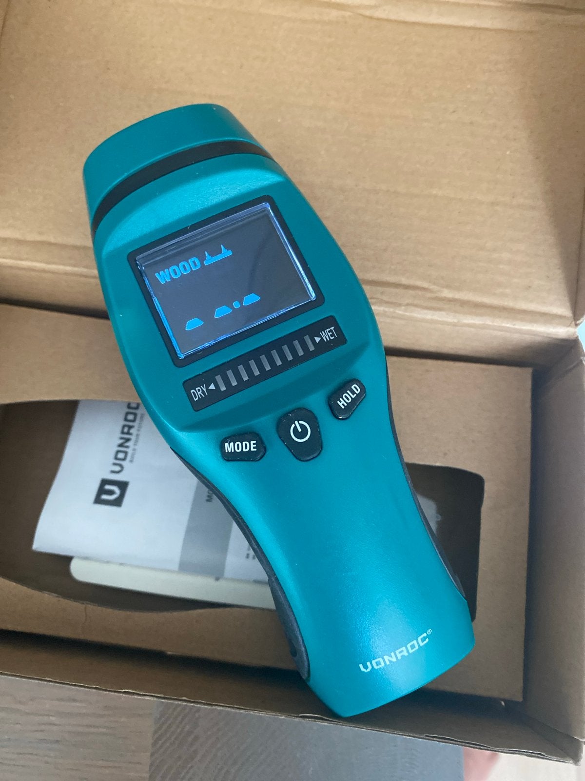 VONROC Vochtmeter voor Hout en Bouwmaterialen, Ophalen of Verzenden, Nieuw, Vocht of Vloeistof