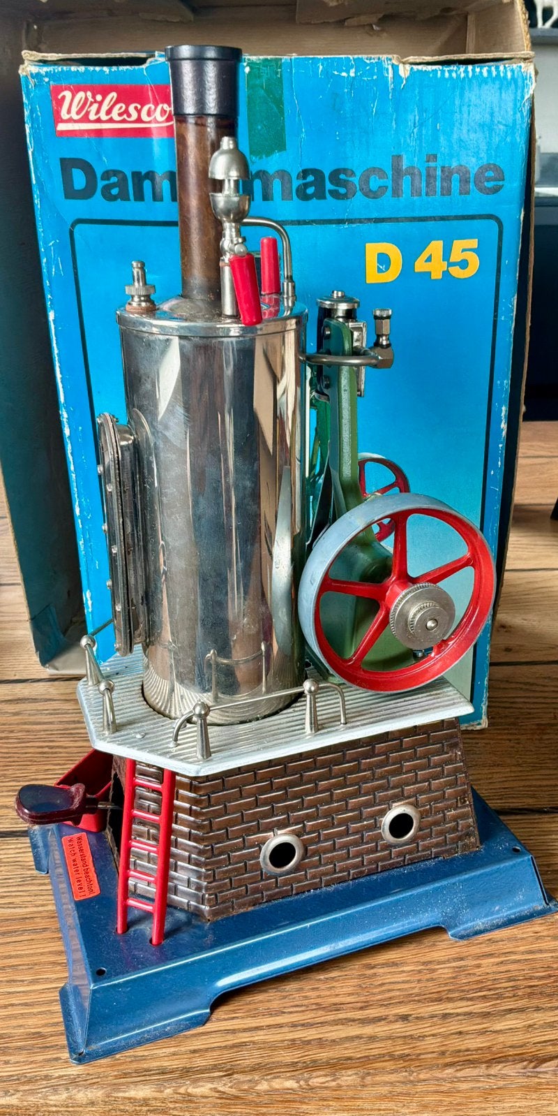 Staande Wilesco D45 Stoommachine, Antiek en Kunst, Ophalen of Verzenden