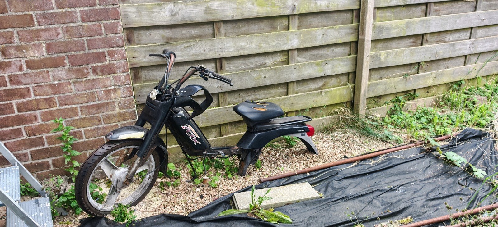 Peugeot fox frame met blauwe kenteken, Minder dan 10 versnellingen, Gebruikt, Vering, Minder dan 49 cm