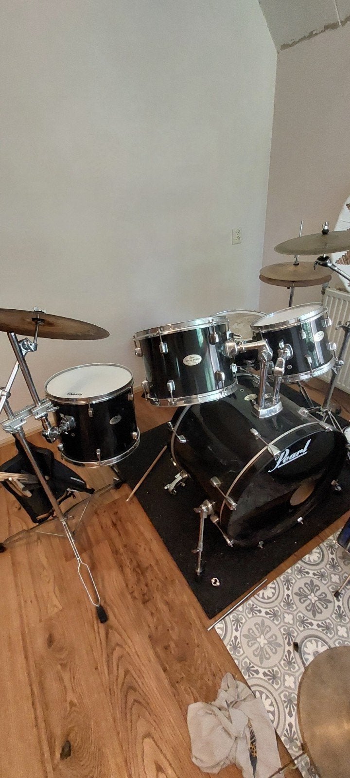 Pearl forum, nieuwe Evans vellen toms, Ophalen, Gebruikt, Pearl