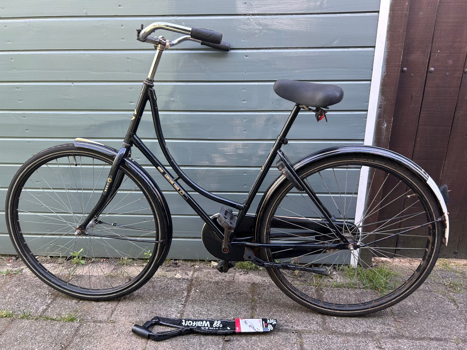 Cortina damesfiets Zwart 28 inch met terugtraprem, Fietsen en Brommers, Fietsen | Dames | Omafietsen, Ophalen of Verzenden, Gebruikt