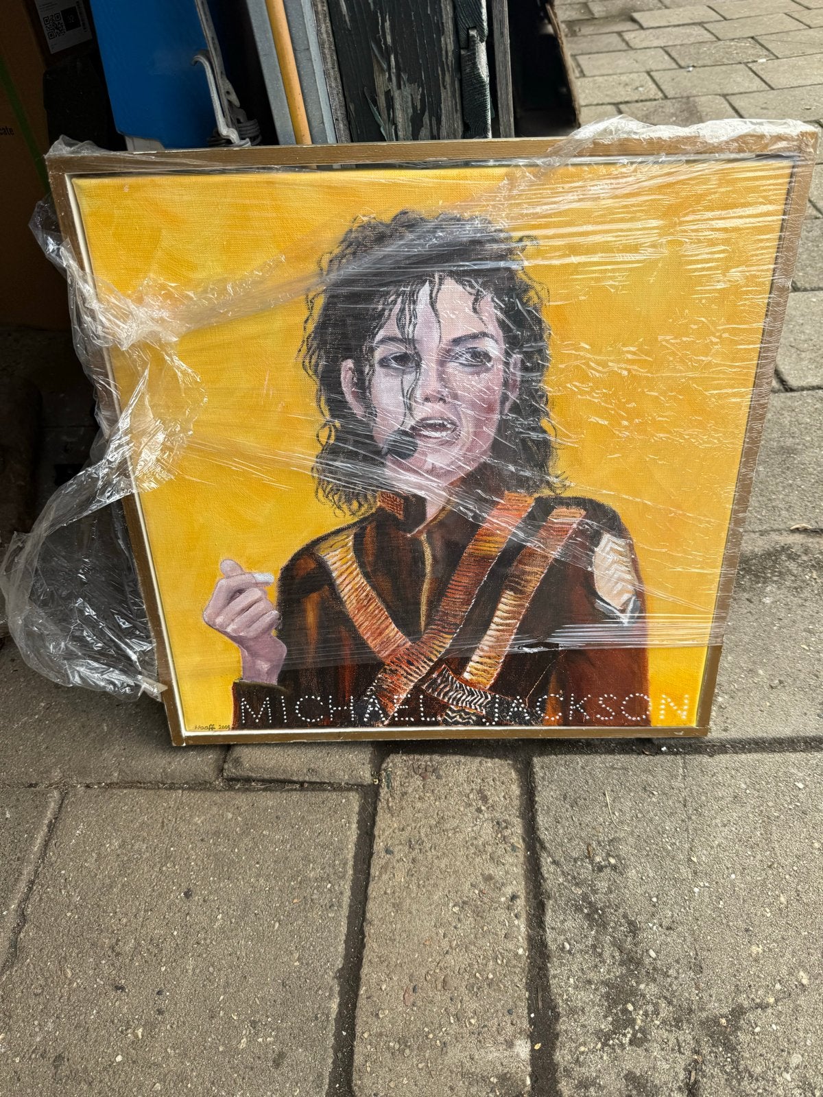 Michael Jackson Schilderij - Pop Art Portret, Acrylverf, Ophalen of Verzenden, Gesigneerd, Portret