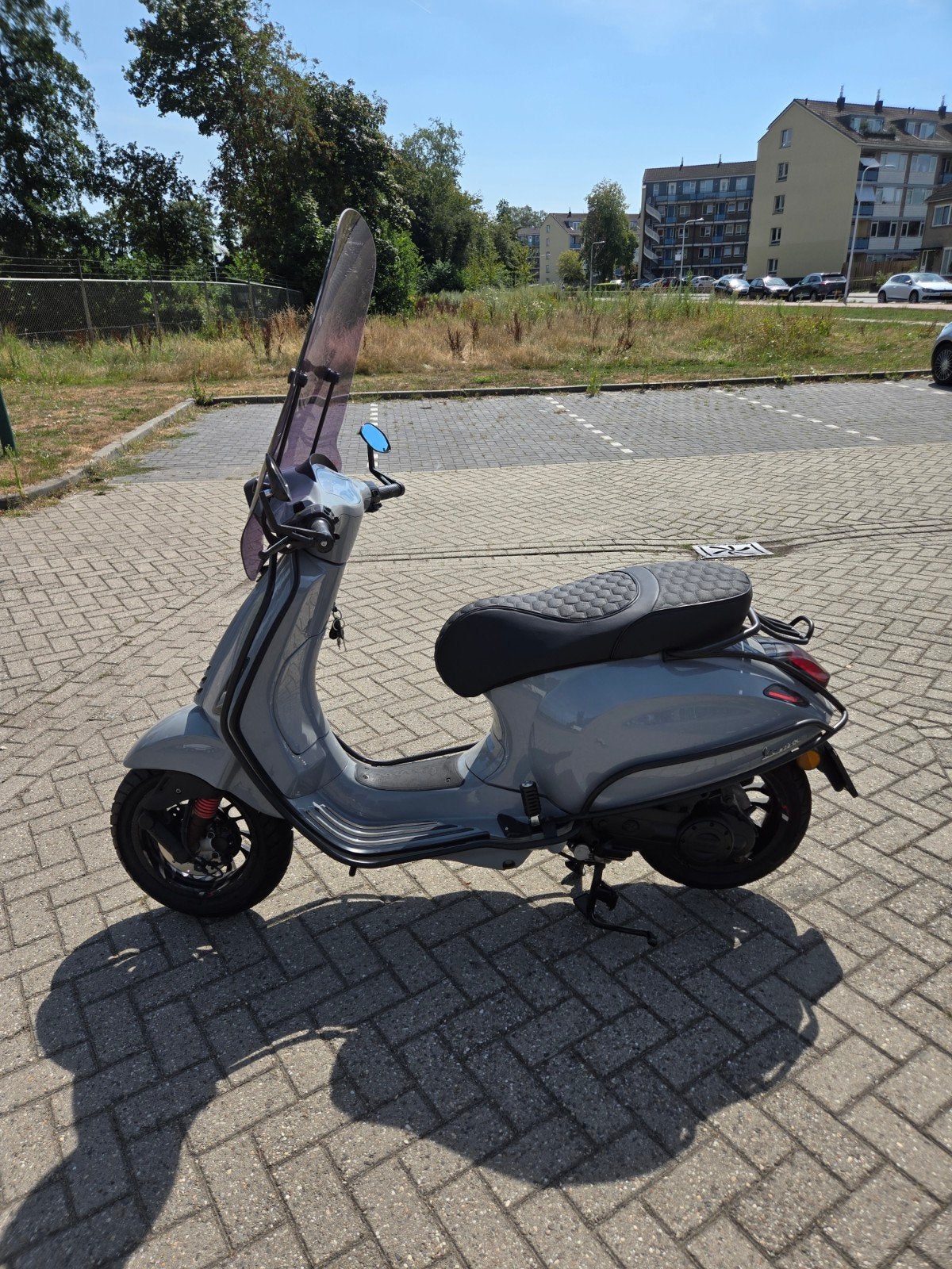 Vespa Sprint - Nardo Grijs – Melossie vario - Full Options, Ophalen, Piaggio, Zo goed als nieuw, Benzine