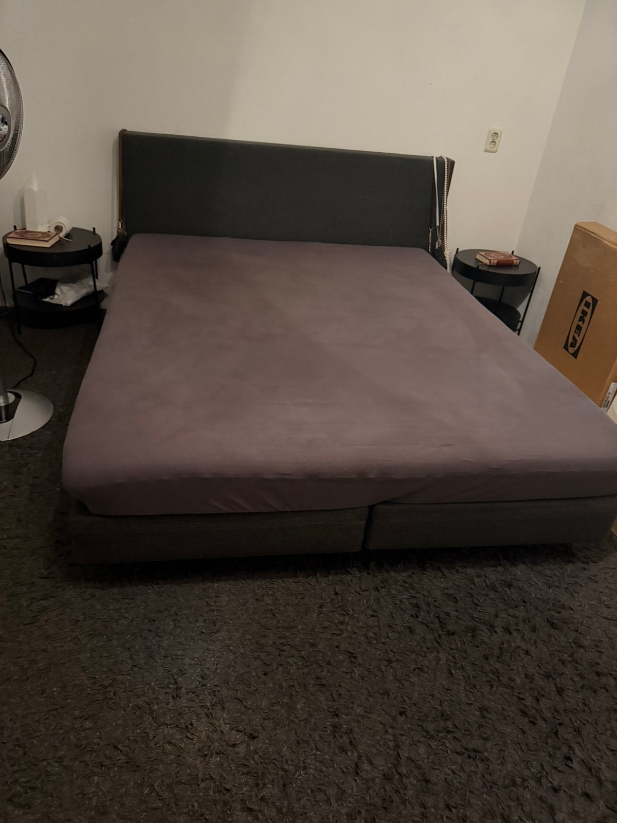 Mooie Boxspring, Ophalen, Tweepersoons, Zo goed als nieuw, 180 cm