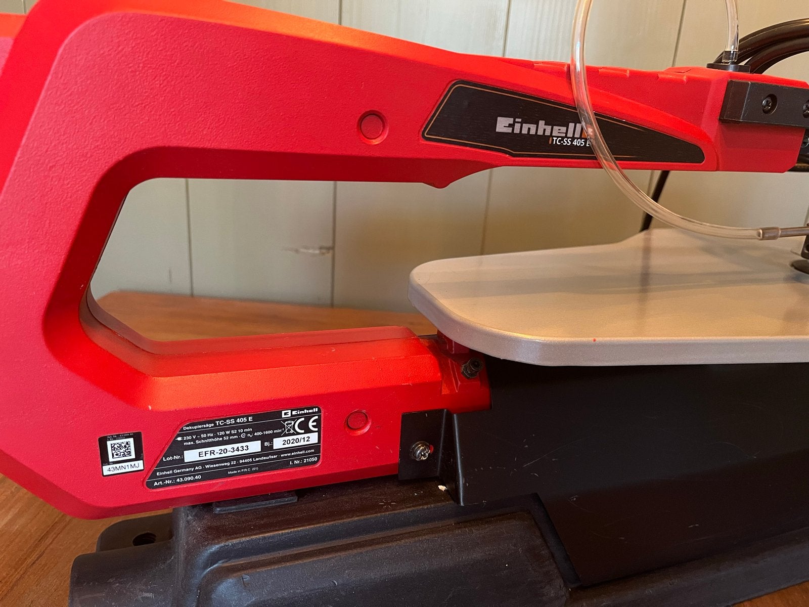 Einhell TC-SS 405 E Figuurzaagmachine - Zo goed als nieuw, Doe-het-zelf en Verbouw, Gereedschap | Zaagmachines, Ophalen, Minder dan 30 mm