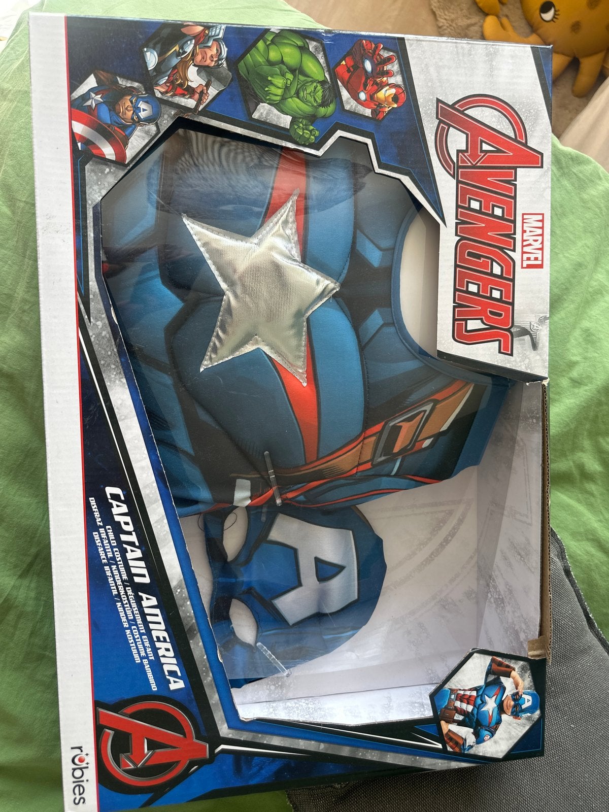 Captain America Avengers kostuum - Nieuw in doos, Ophalen of Verzenden, Nieuw, 110 t/m 116, Jongen