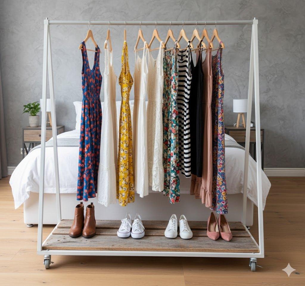10831 vintage ijzeren kledingrek rek voor kleding winkelrek, Kleding | Dames, Ophalen