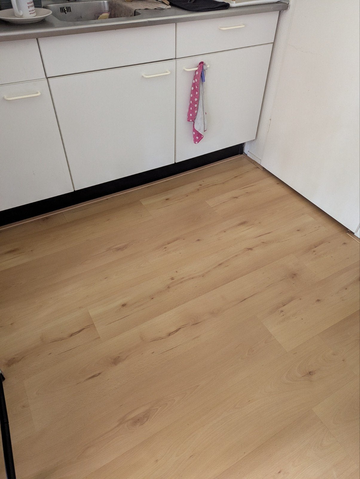 Laminaatvloer, licht eiken-look, Ophalen, Gebruikt, 50 tot 150 cm, 10 m² of meer