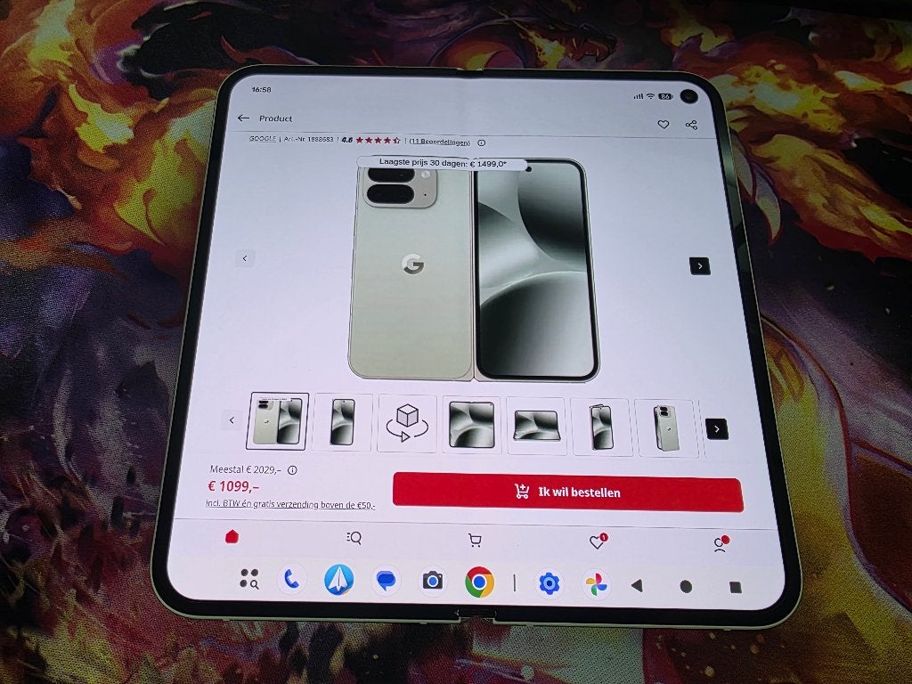 Google Pixel 10 Pro Fold - 256GB - 16GB  - Jade Groen, Overige modellen, Ophalen of Verzenden, Zo goed als nieuw, Zonder simlock