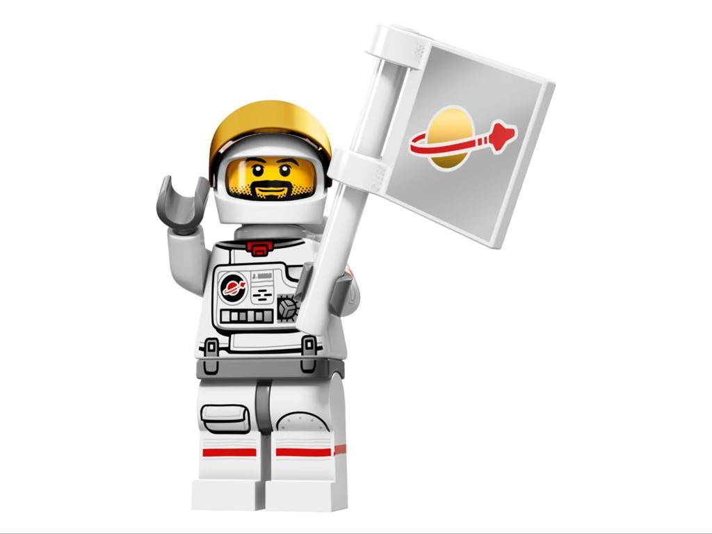 Lego series 15 astronaut, Compleet, Lego, Ophalen of Verzenden, Zo goed als nieuw