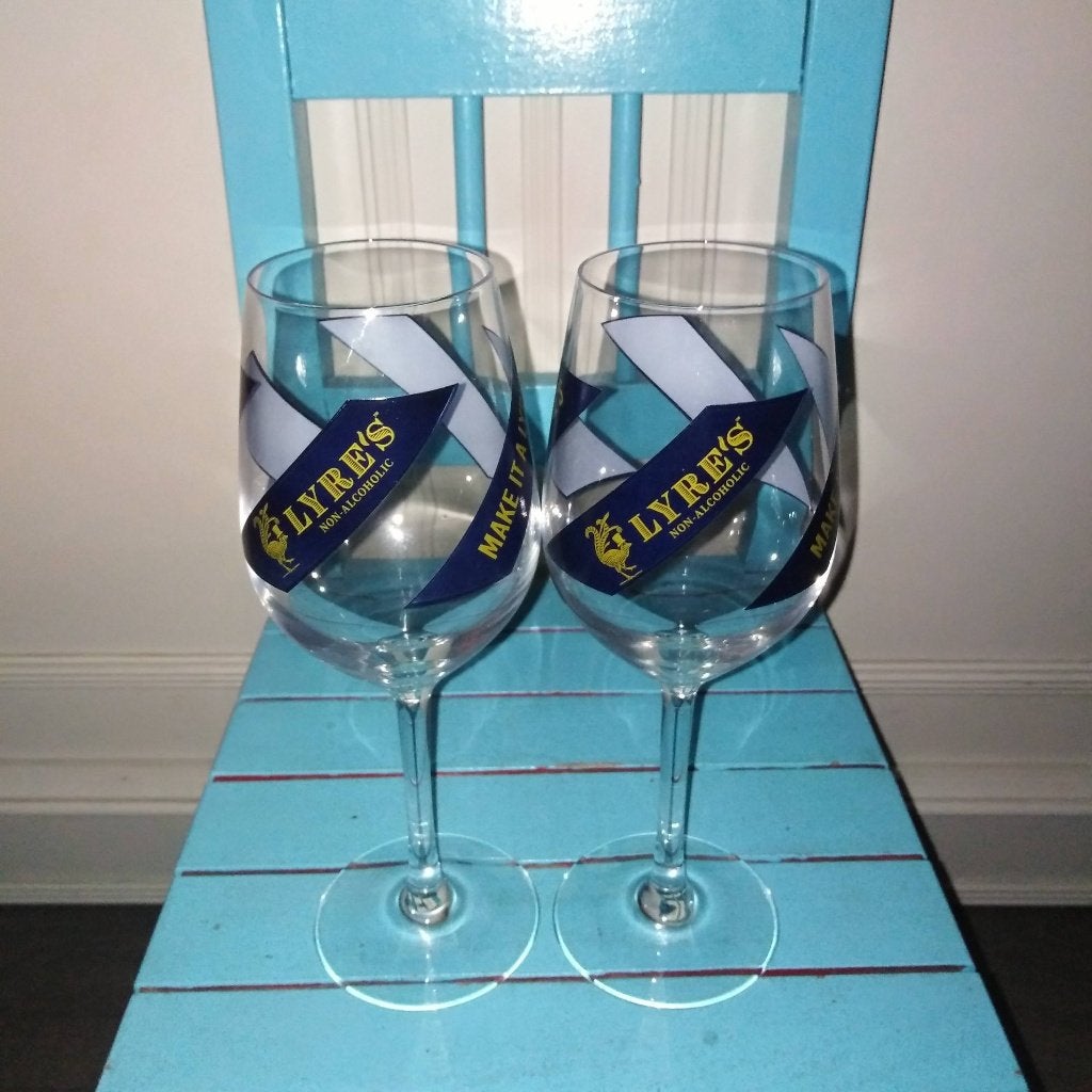 Lyre's non-alcoholic mousserende wijnglazen op voet 2 stuks, Ophalen, Glas of Glazen, Overige stijlen, Glas