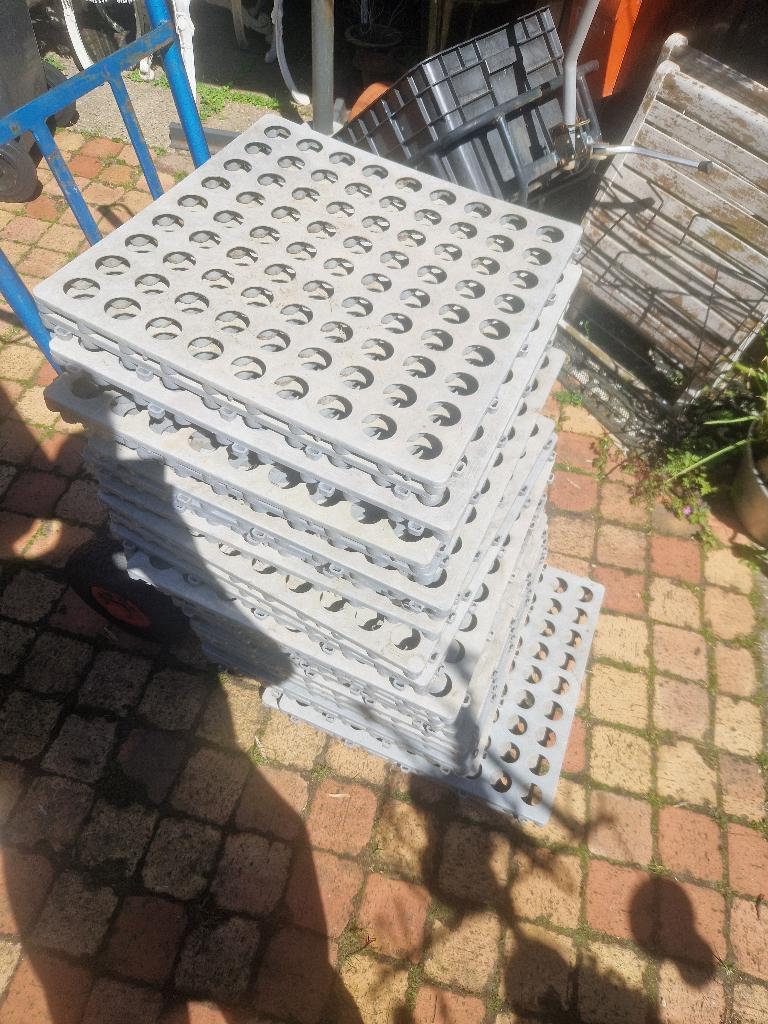 voortent tegels 8 m2, Ophalen, Gebruikt