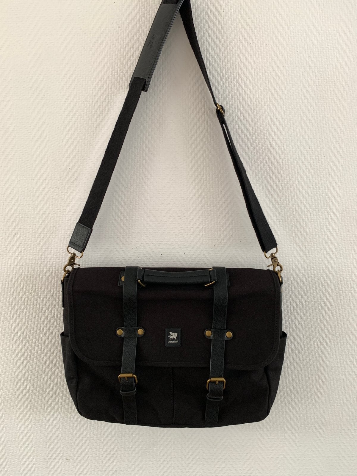 Vanquart laptop/schoudertas, 17 inch of meer, Nieuw, Ophalen of Verzenden, Zwart