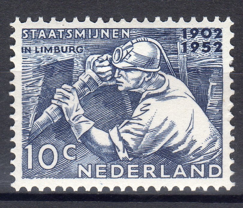 Nvph 582 mijnwerker 1952 postfris, Ophalen of Verzenden, Na 1940, Postfris