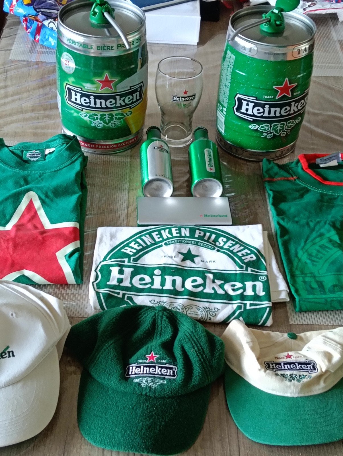 Grote Heineken verzameling: kleding, glazen, pennen en meer, Ophalen of Verzenden, Gebruikt, Overige typen