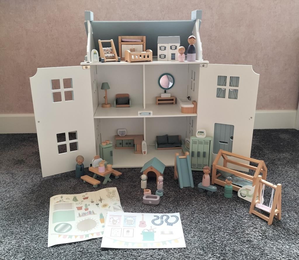 Little Dutch Houten Poppenhuis met Meubels en Accessoires, Kinderen en Baby's, Speelgoed | Poppen, Ophalen, Gebruikt, Overige typen