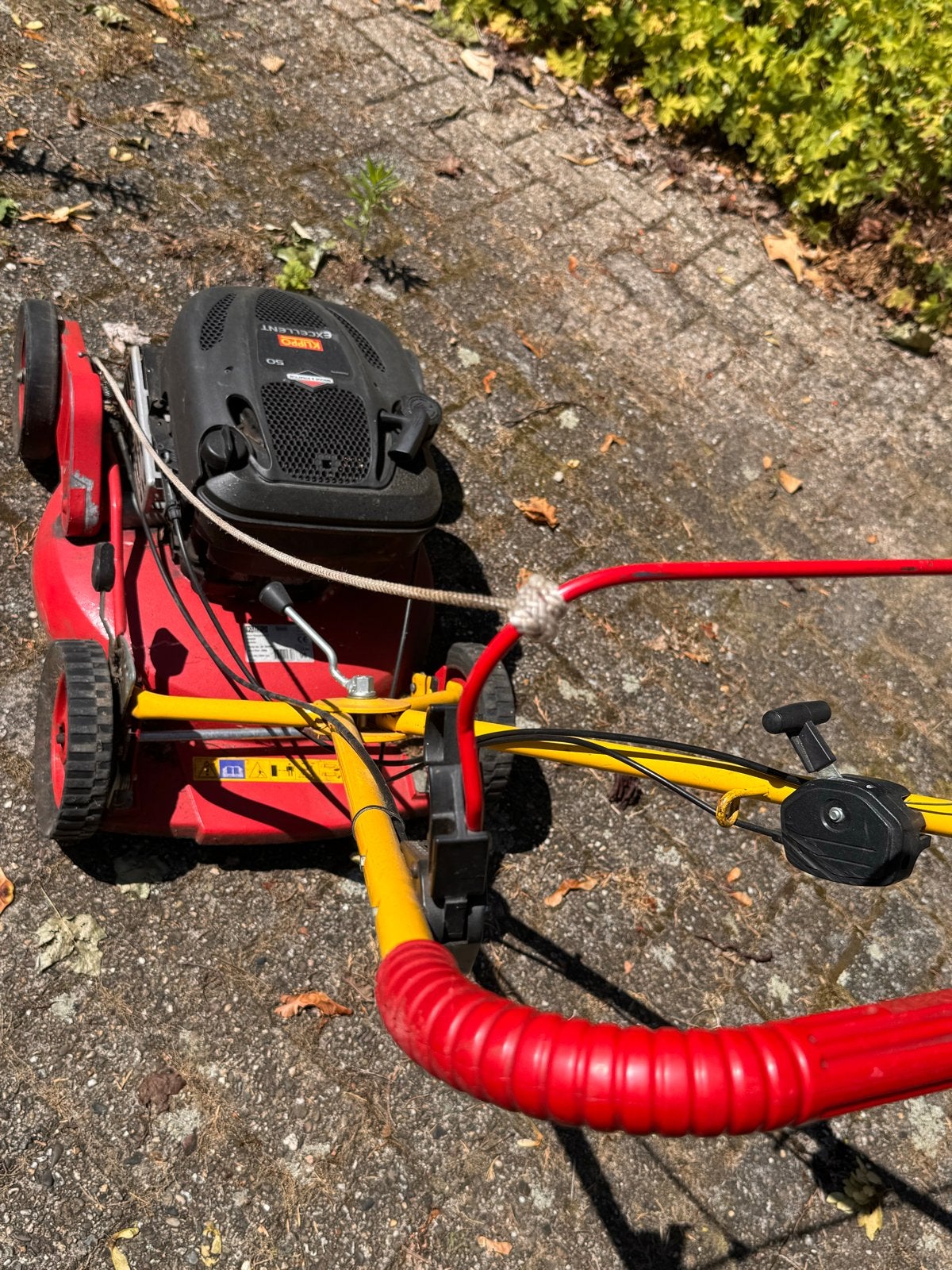 Klippo Excellent S Benzine Grasmaaier - Loopt, heeft aandach, Ophalen, Cirkelmaaier, Gebruikt, Benzine-grasmaaier