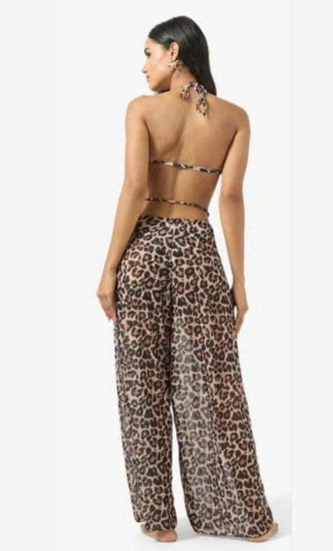Panterprint doorschijnende broek XL nieuw, Overige typen, Meerkleurig, Nieuw, Ophalen of Verzenden