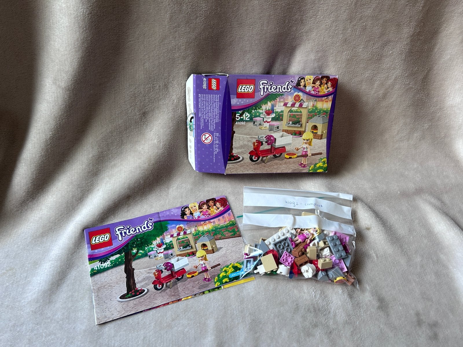 Lego Friends 41092 - Staphanies pizzeria, Ophalen of Verzenden, Zo goed als nieuw